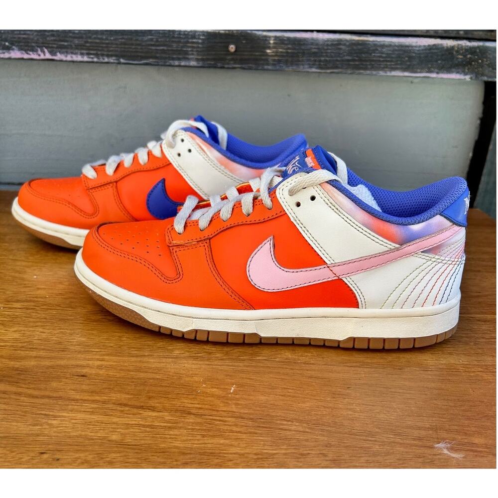 Nike Dunk Low FN0600-801 Orange Pink Purple Sneakers Youth 6.5Y Womens 8
